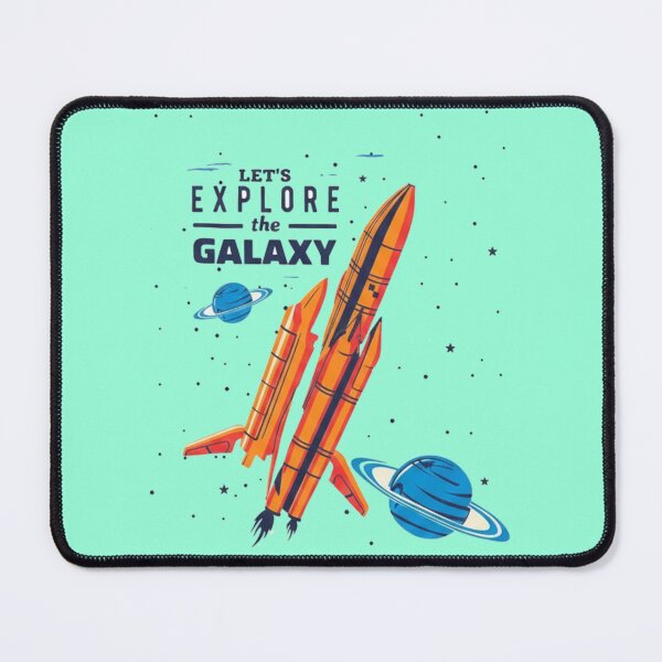 Item preview, Let's Explore The Galaxy - Retro Rocket Ship Space Exploration Art designed and sold by GenZFashion000.