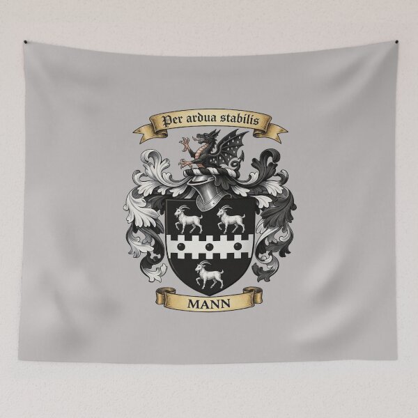 Item preview, The Mann Family Coat of Arms designed and sold by BagTown Clans.