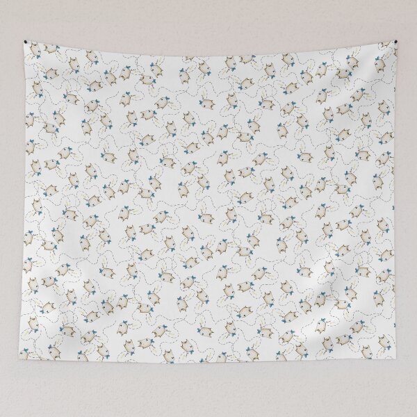 Item preview, Cute Buzz Ghosts Pattern - Whimsical Halloween Repeat designed and sold by TheArtOfTreble.