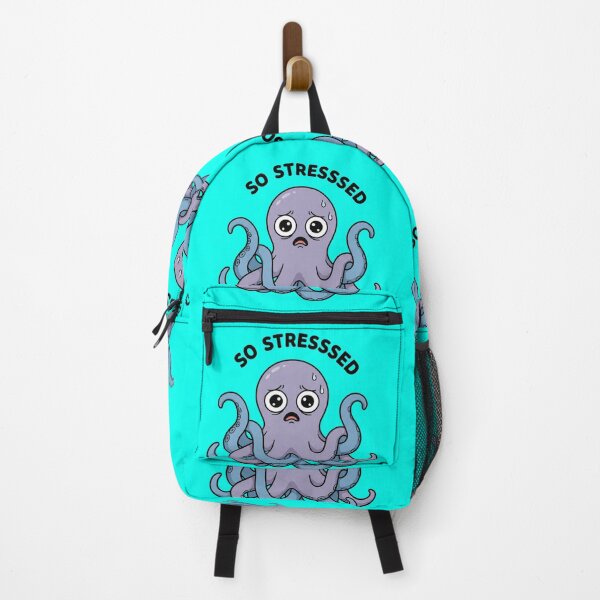 Item preview, Overstimulated Octopus Sticker | Relatable Anxiety Humor Shirt designed and sold by ZyxDes.