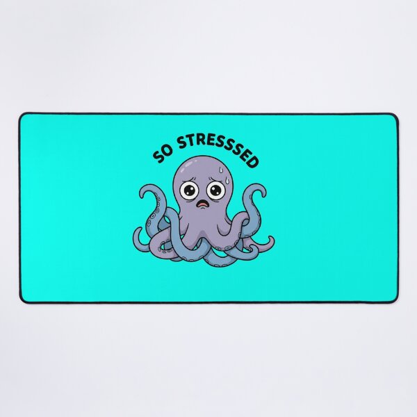 Item preview, Overstimulated Octopus Sticker | Relatable Anxiety Humor Shirt designed and sold by ZyxDes.