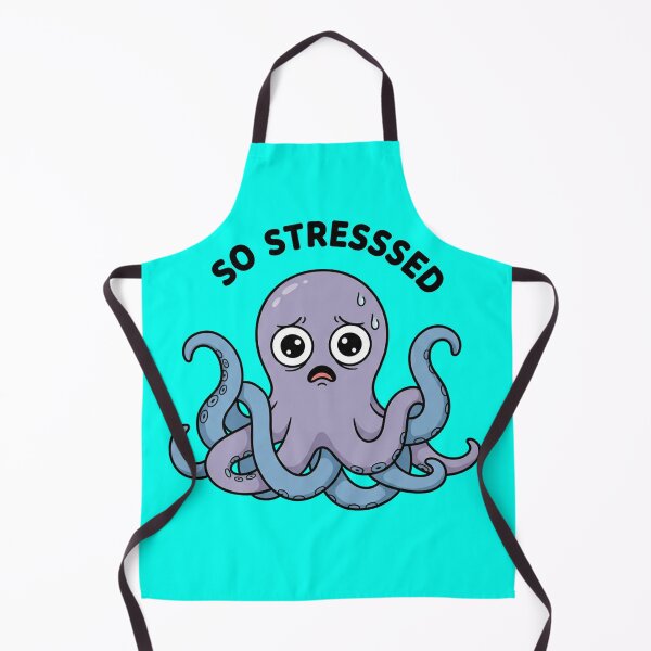 Item preview, Overstimulated Octopus Sticker | Relatable Anxiety Humor Shirt  designed and sold by ZyxDes.