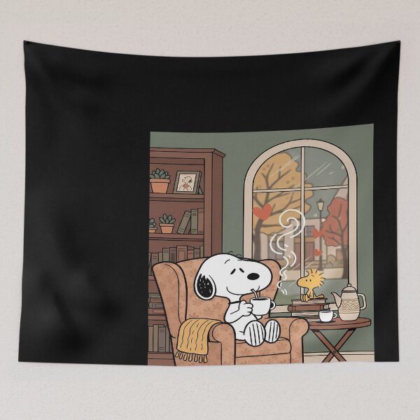 Item preview, Snoopy and Woodstock Cozy Autumn Day designed and sold by Duvelier.