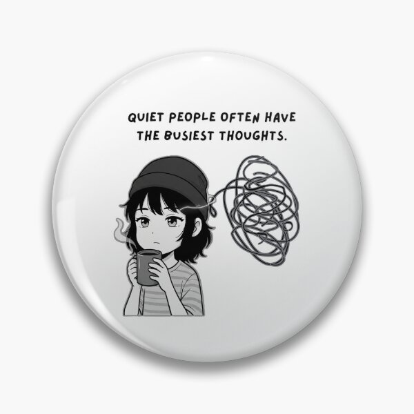 Item preview, Busy Thoughts Quiet Chibi Girl Beanie Illustration designed and sold by Jingky.