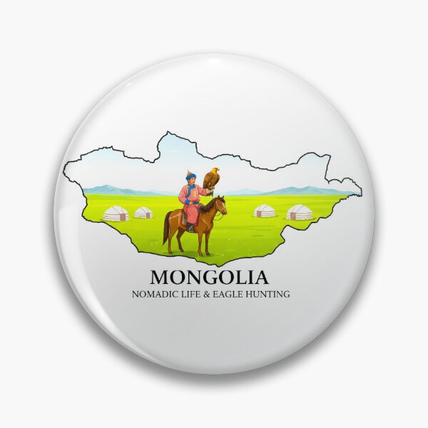 Item preview, Mongolia Map Nomadic Life and Eagle Hunting Art designed and sold by AbulailArt.