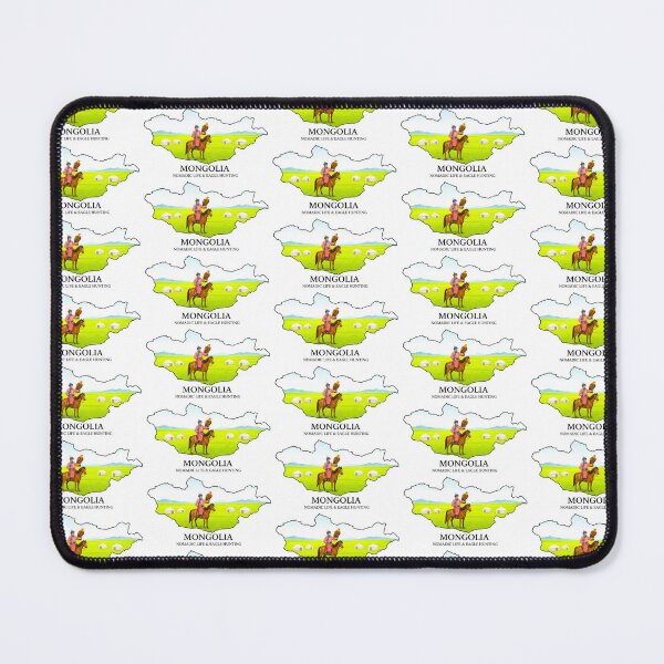 Item preview, Mongolia Map Nomadic Life and Eagle Hunting Art designed and sold by AbulailArt.