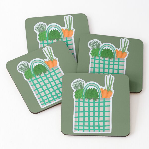 Item preview, Farmers market shopping bag with vegetables. designed and sold by PrajaktaPathak.