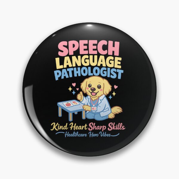Item preview, Speech Language Pathologist Kind Heart Sharp Skills – Cute Golden Retriever SLP Design designed and sold by ClinicalHubs.