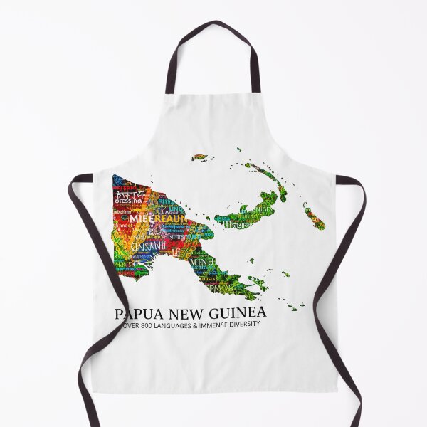 Item preview, Papua New Guinea Map 800 Languages and Cultural Diversity Art designed and sold by AbulailArt.
