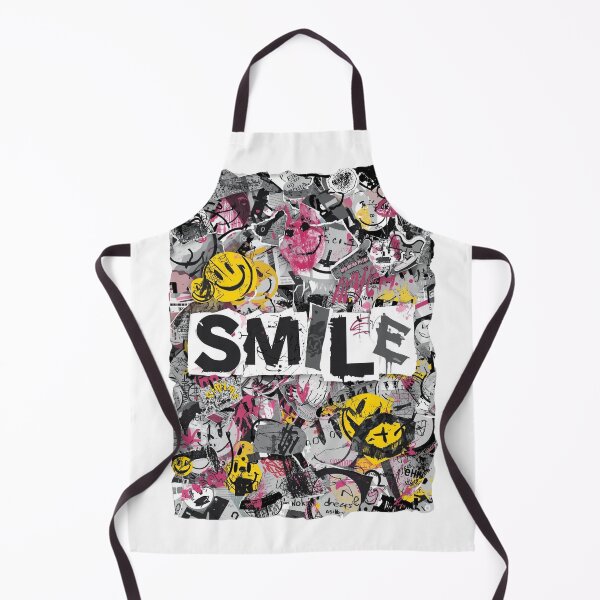 Item preview, SMILE – Urban Graffiti Collage Art designed and sold by ConfuseLab Alt.
