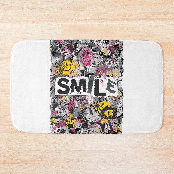 Item preview, SMILE – Urban Graffiti Collage Art designed and sold by ConfuseLab Alt.