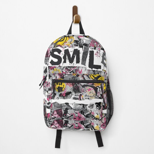 Item preview, SMILE – Urban Graffiti Collage Art designed and sold by ConfuseLab Shop.