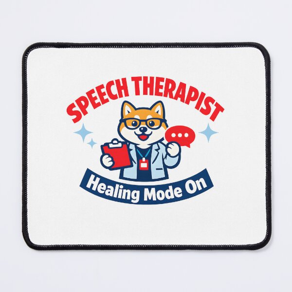 Item preview, Speech Therapist Healing Mode On – Cute Shiba Inu Speech Therapy Design designed and sold by ClinicalHubs.