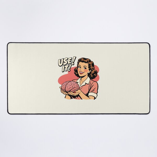 Item preview, Funny Use Your Brain, Retro Sarcastic Quote Style designed and sold by loupglouglou.