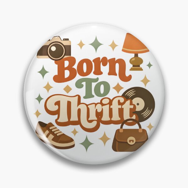 Item preview, Born to Thrift – Retro Vintage Thrifting Lover Aesthetic Design designed and sold by Luvahawb.