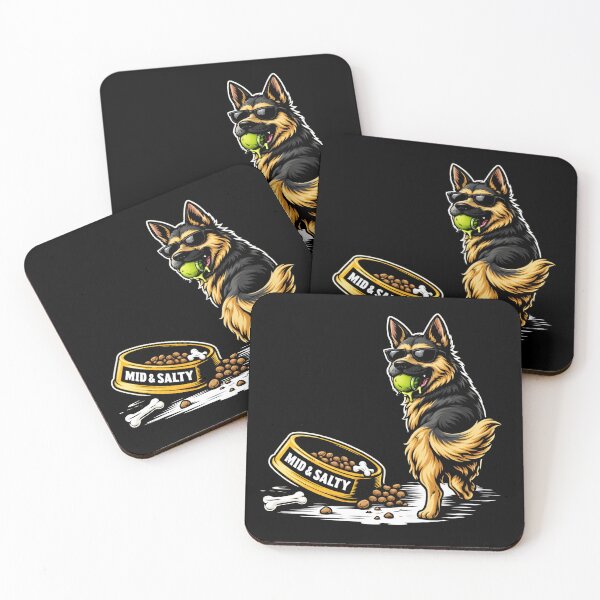 Item preview, German Shepherd with Sunglasses and Tennis Ball designed and sold by EquanimiTee.