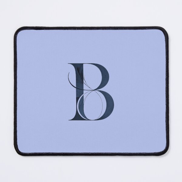Item preview, Luxury Midnight Blue Letter B Monogram designed and sold by cnaaArt.