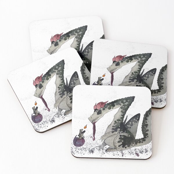 Item preview, Cute Hatching Dragon - Playful Watercolor Fantasy Art designed and sold by TheArtOfTreble.