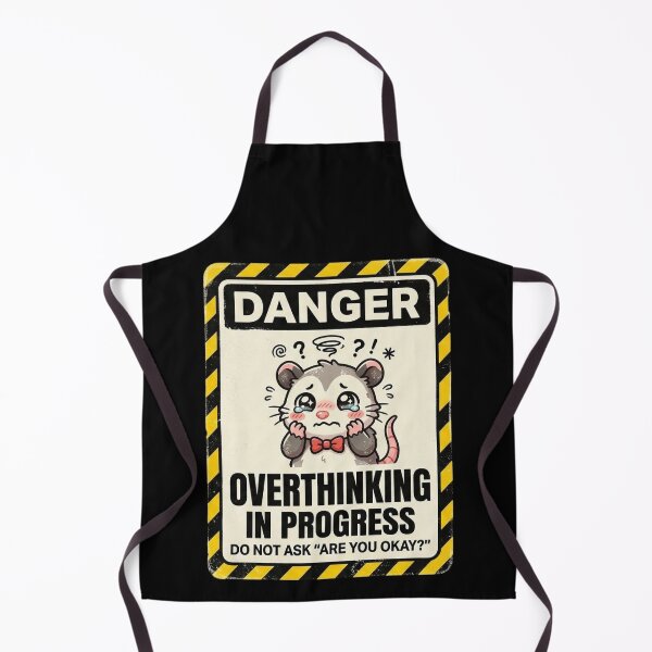 Item preview, Danger Overthinking In Progress Mouse designed and sold by Visual Dept..