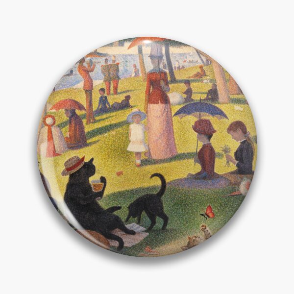 Item preview, A Purrfect Afternoon on La Grande Jatte designed and sold by Ocelot-T.