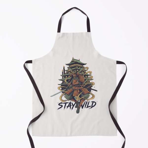 Item preview, Japanese Samurai & Castle Ukiyo-e Streetwear "Stay Wild" Graphic designed and sold by benjyjump.