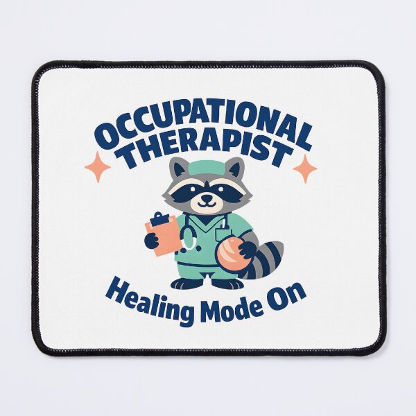 Item preview, Occupational Therapist Healing Mode On – Cute Raccoon OT Design designed and sold by ClinicalHubs.