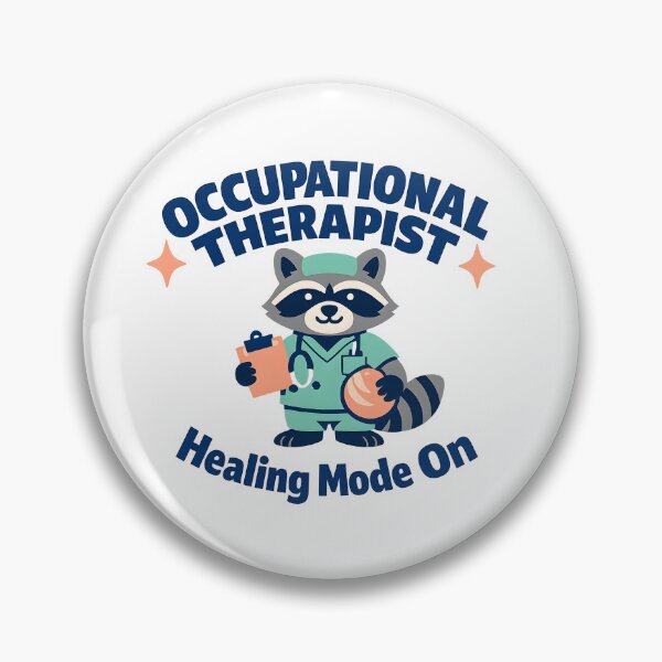 Item preview, Occupational Therapist Healing Mode On – Cute Raccoon OT Design designed and sold by ClinicalHubs.