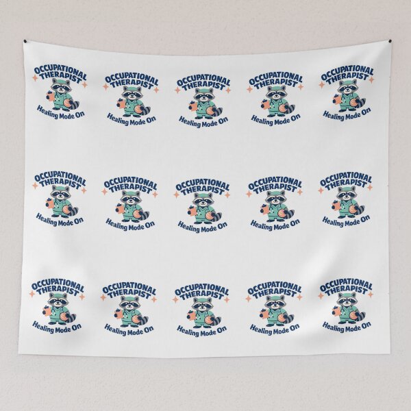 Item preview, Occupational Therapist Healing Mode On – Cute Raccoon OT Design designed and sold by ClinicalHubs.