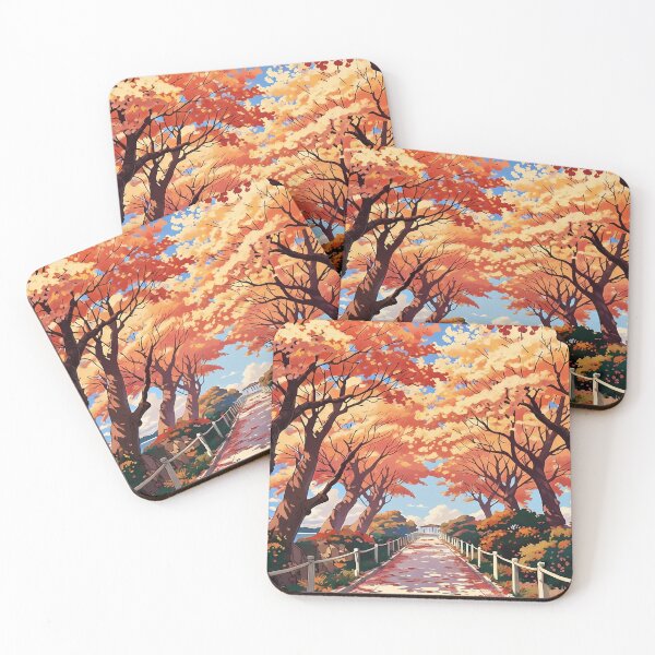 Item preview, Autumn Path with Colorful Trees designed and sold by didiersoyer.