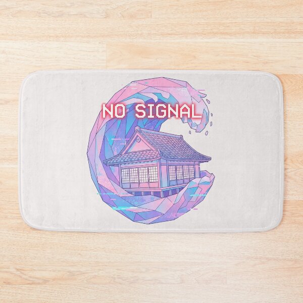 Item preview, Surreal Vaporwave Tsunami & Japanese House "No Signal" Aesthetic Graphic designed and sold by benjyjump.