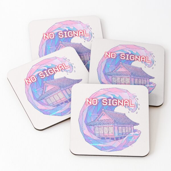 Item preview, Surreal Vaporwave Tsunami & Japanese House "No Signal" Aesthetic Graphic designed and sold by benjyjump.