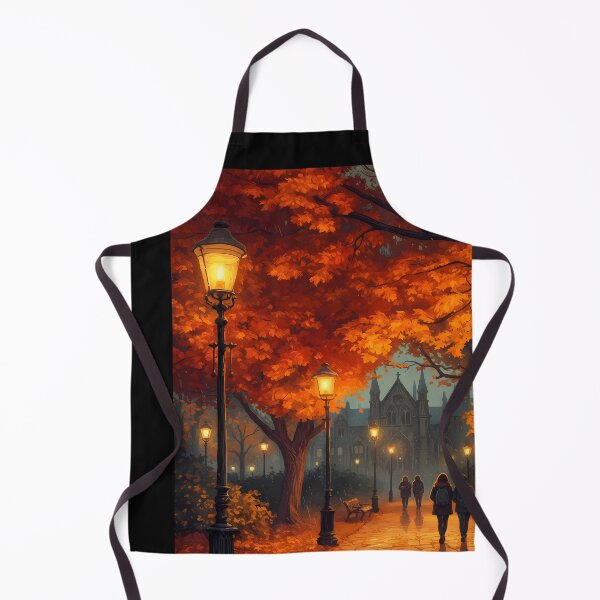 Item preview, Autumn Park Scene with Gas Lamps designed and sold by didiersoyer.