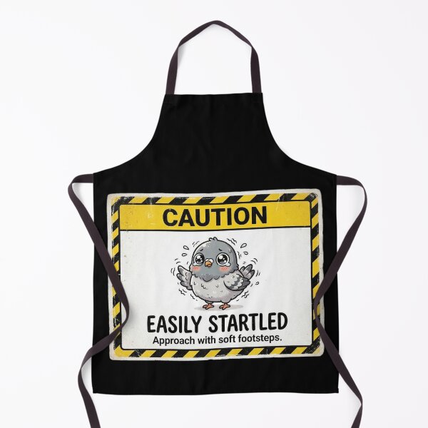 Item preview, Caution Easily Startled Kawaii Bird designed and sold by Visual Dept..