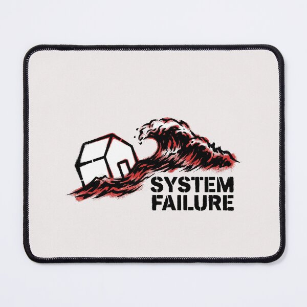 Item preview, "System Failure" Gritty Tsunami Wave & House Stencil Art Graphic designed and sold by benjyjump.