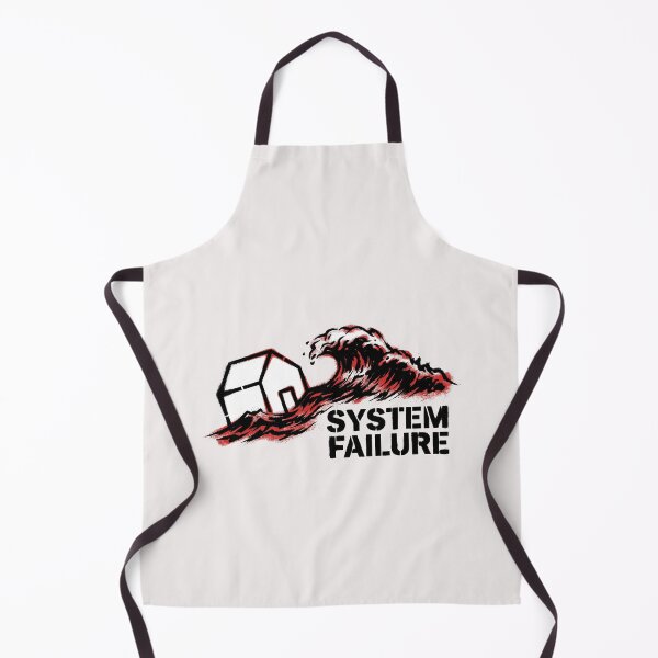 Item preview, "System Failure" Gritty Tsunami Wave & House Stencil Art Graphic designed and sold by benjyjump.
