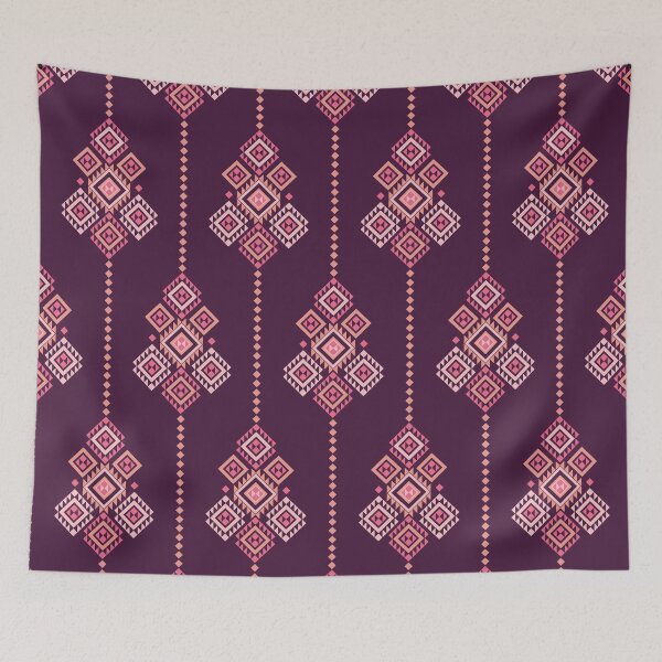 Item preview, Elegant Pink Ethnic Geometric Seamless Pattern designed and sold by PowerAntShop.