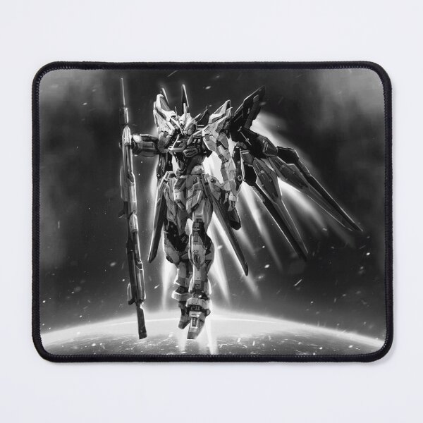 Item preview, black white Strike Freedom Gundam space colony digital art  designed and sold by sabartgunpla.
