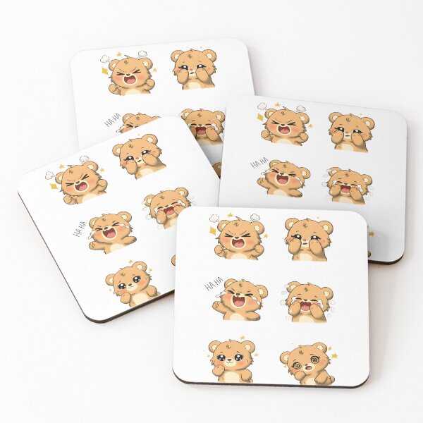 Item preview, Chibi Bear With Cute Expressions  designed and sold by Velvet702.
