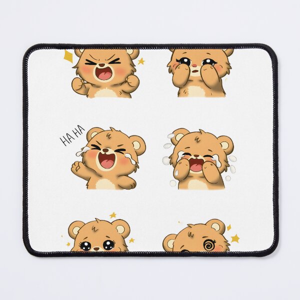 Item preview, Chibi Bear With Cute Expressions  designed and sold by Velvet702.