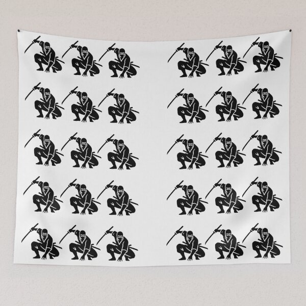 Item preview, Simple Japanese Logo - Three Ninja Silhouettes designed and sold by Studio-MiMi.