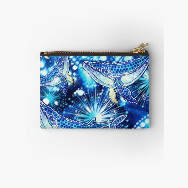 Item preview, Aboriginal Dot Painting Whale Pattern Blue designed and sold by AboriginalartVI.