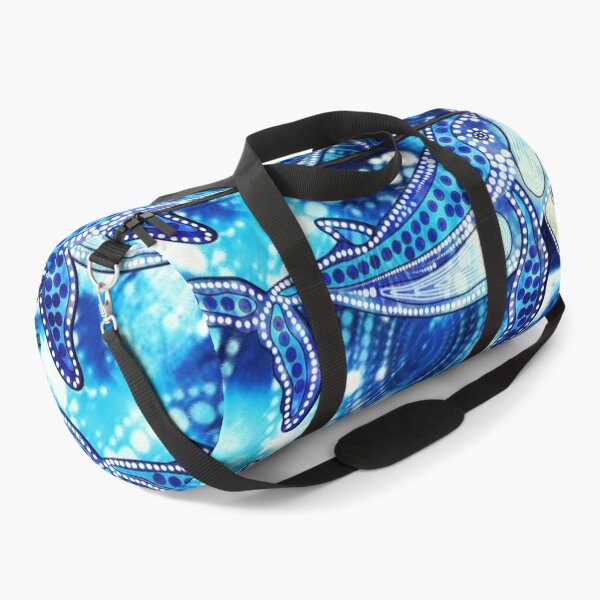 Item preview, Aboriginal Dot Painting Whale Pattern Blue designed and sold by AboriginalartVI.