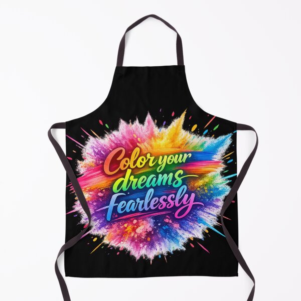 Item preview, Color Your Dreams Fearlessly – Vibrant Rainbow Gulal Splash Motivational Sticker designed and sold by CutePearlStudio.