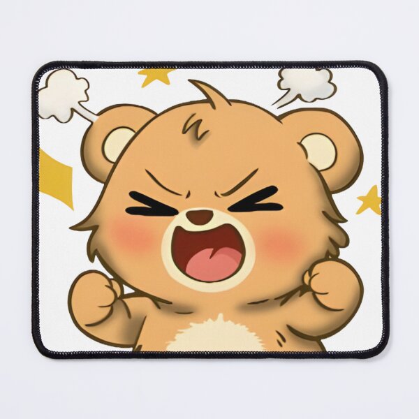 Item preview, Single Chibi Bear With Cute Angry Expression  designed and sold by Velvet702.