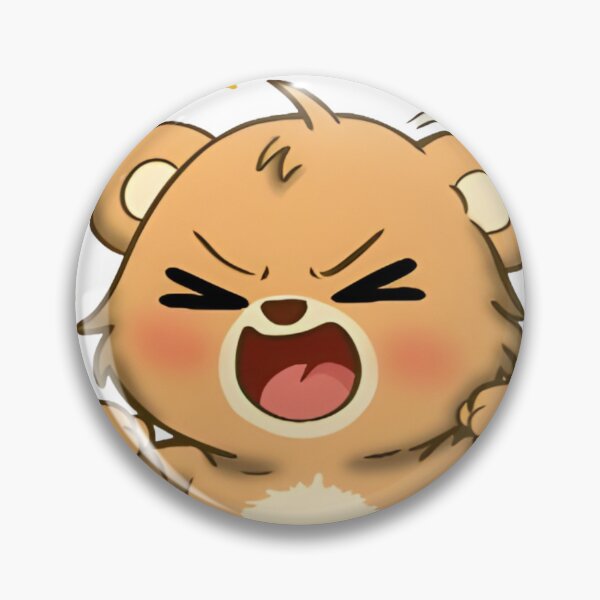 Item preview, Single Chibi Bear With Cute Angry Expression  designed and sold by Velvet702.