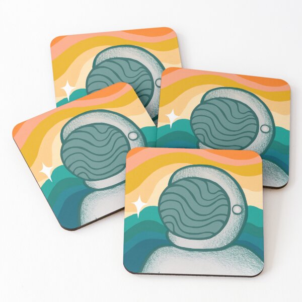 Item preview, Astronaut Abstract Retro Waves designed and sold by PocketPixies.