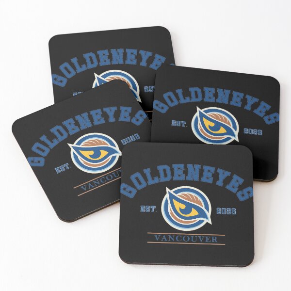 Item preview, Vancouver Goldeneyes Pwhl Vintage Varsity Hockey Logo designed and sold by King Of Skies.