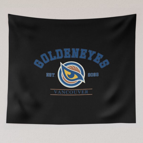 Item preview, Vancouver Goldeneyes Pwhl Vintage Varsity Hockey Logo designed and sold by King Of Skies.