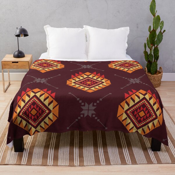 Item preview, Warm Geometric Pattern with Diamond Motifs designed and sold by PowerAntShop.