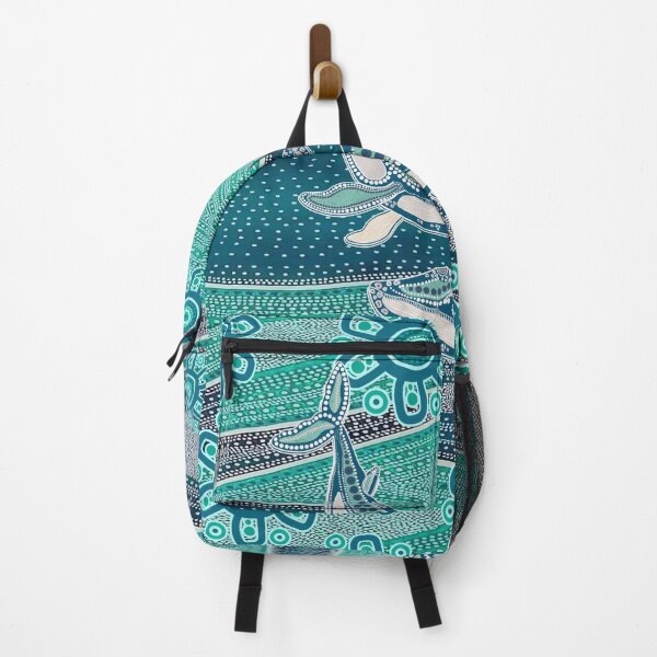 Item preview, Aboriginal Dot Painting Whale Dot Blue Green designed and sold by AboriginalartVI.